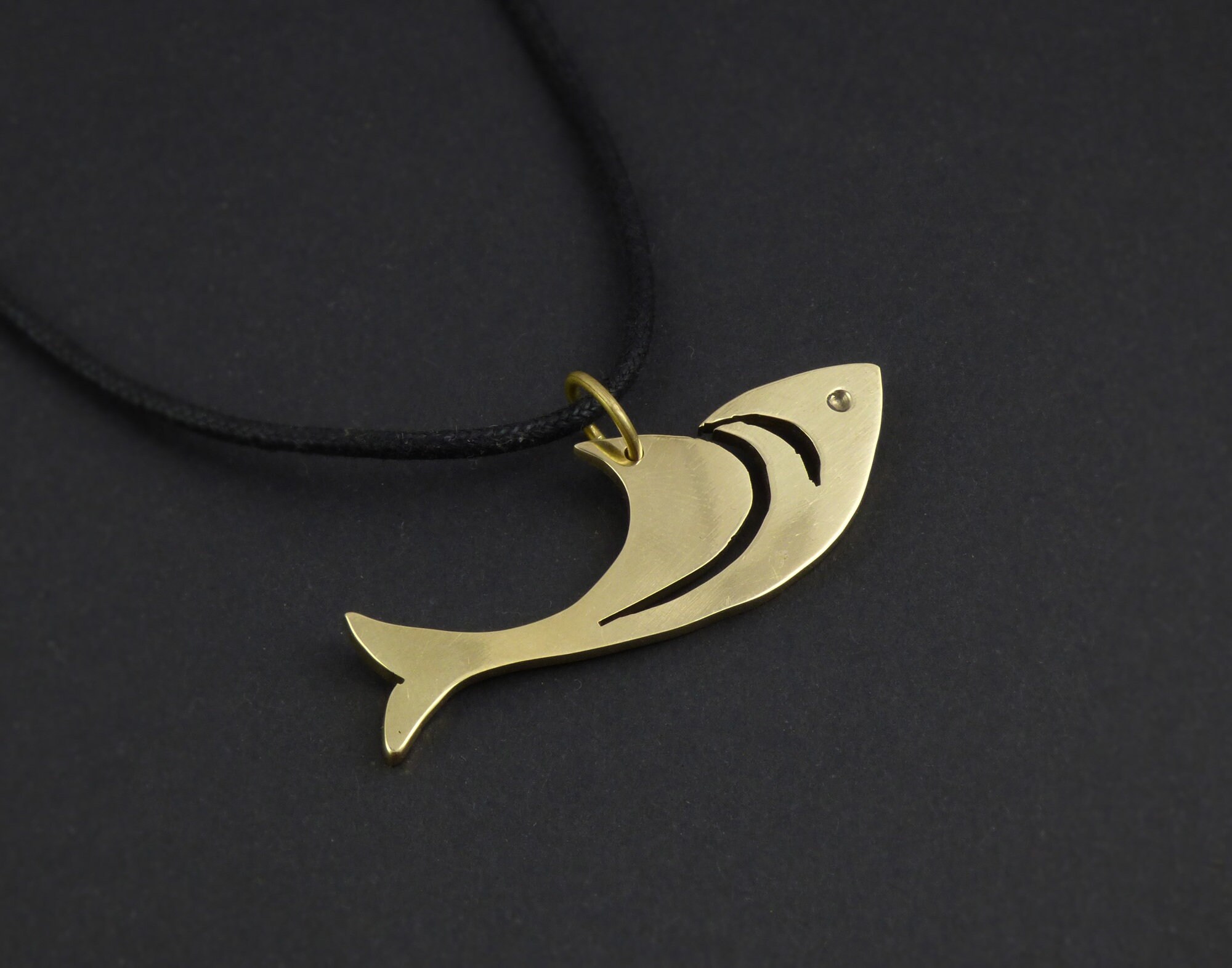 Fish Necklace Fish Jewelry Handmade Jewelry Ocean Lover Etsy