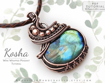 Wire Wrap Tutorial, Wire Weaving Tutorials, Wire Wrap Pendant Tutorial, Wire Jewelry Tutorials, PDF Wire Tutorial, Wire Wrap Jewelry Pattern