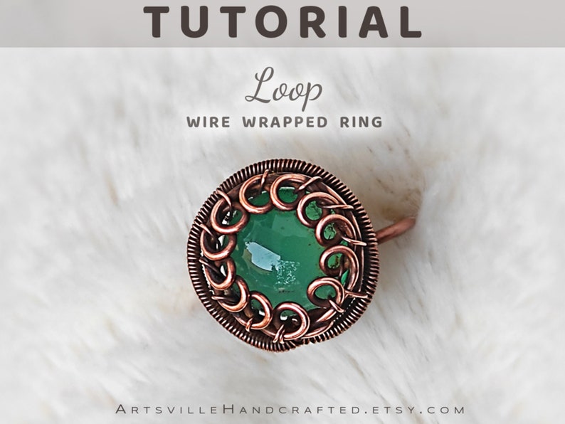 Wire wrapping, Wire work tutorial for beginners, ArtsvilleHandcrafted, Instant PDF download