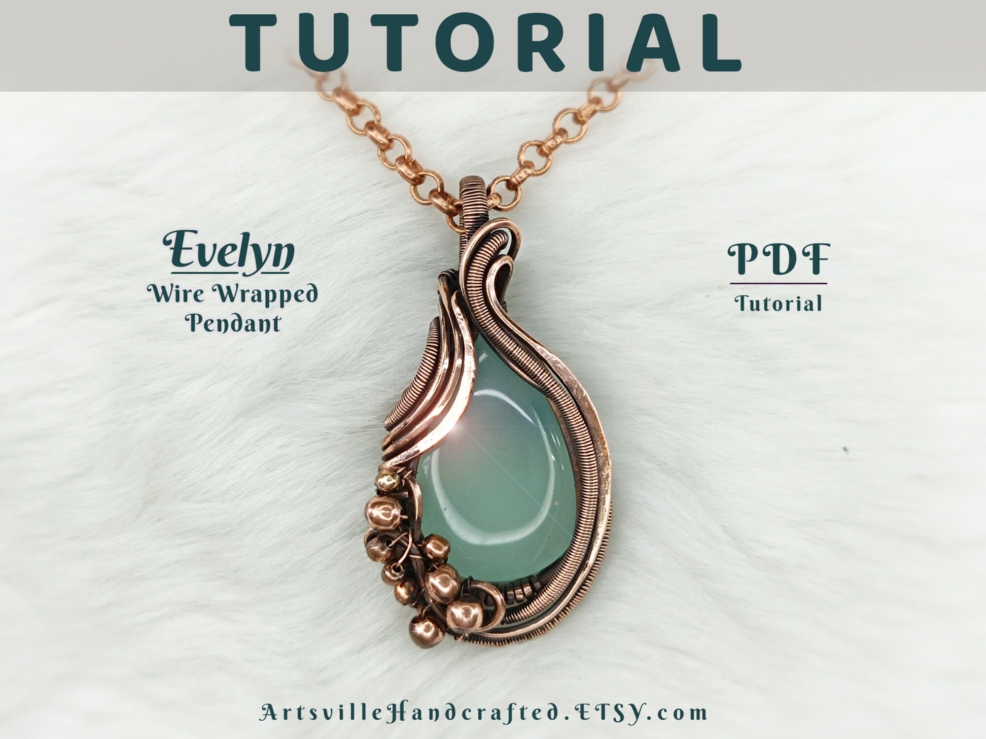 Evelyn Wire Wrap Pendant Tutorial : Step by Step Instructions for Wire ...