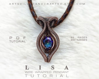 Lisa: Wire Wrapping Tutorial, Wire Wrap Tutorial, Wire Wrapped Jewelry Tutorial, DIY Wire Wrap Pendant, Crystal Jewelry Making, Wire Art