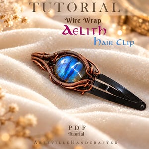 Gemstone Wire Wrap Snap Hair Clip Tutorial | DIY Jewelry Project