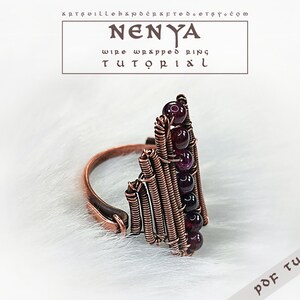 Wire wrapping tutorial for a beaded ring, perfect for beginners. Learn how to craft a personalized, handmade ring with this easy guide!Beginner wire and bead ring tutorial