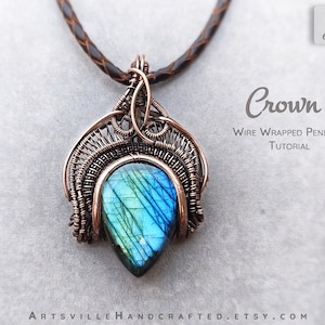 Wire Wrapped Pendant Tutorial, Wire Weaving Tutorials, Wire Wrap Tutorial, Wire Wrap Jewelry Tutorial, Wire Wrap Pattern How To Wire Jewelry