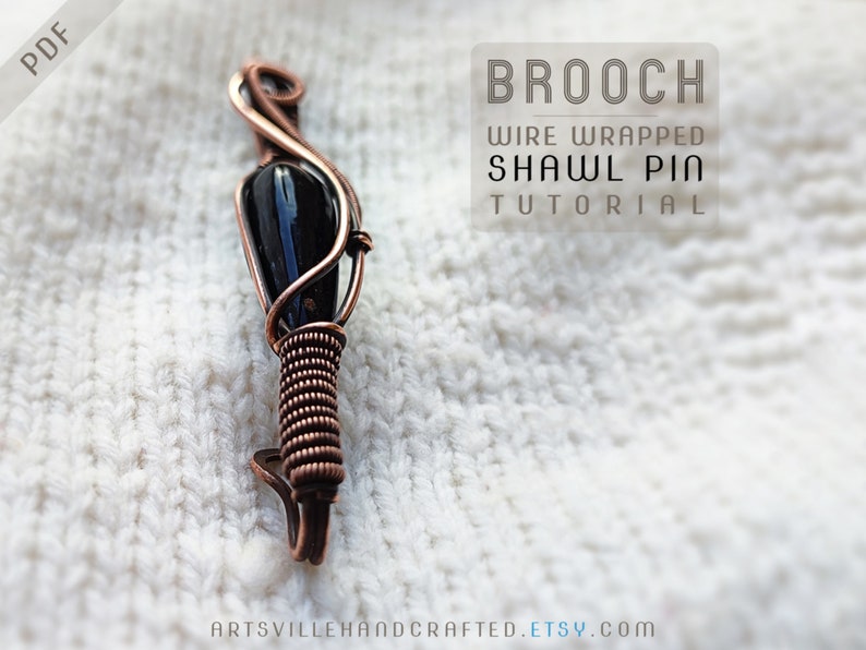 Create your own wire wrapped shawl pin with this detailed step-by-step tutorial! This easy-to-follow guide teaches essential wire wrapping techniques to design a unique and stylish pin for scarves, shawls, and knitted accessories. Whether you're a beginner or an experienced wire artist, this tutorial provides clear instructions to help you craft a beautiful handmade brooch. Download this digital PDF guide and start making elegant, wire-wrapped jewelry accessories today!