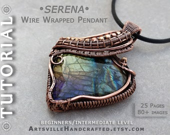 Tutoriel bijoux en fil de fer, Tutoriel d'enroulement de fil de fer, Tutoriel de tissage de fil de fer, Tutoriel de bijoux en fil de fer, Tutoriel de pendentif en fil de fer, Tutoriel d'enroulement de fil de fer
