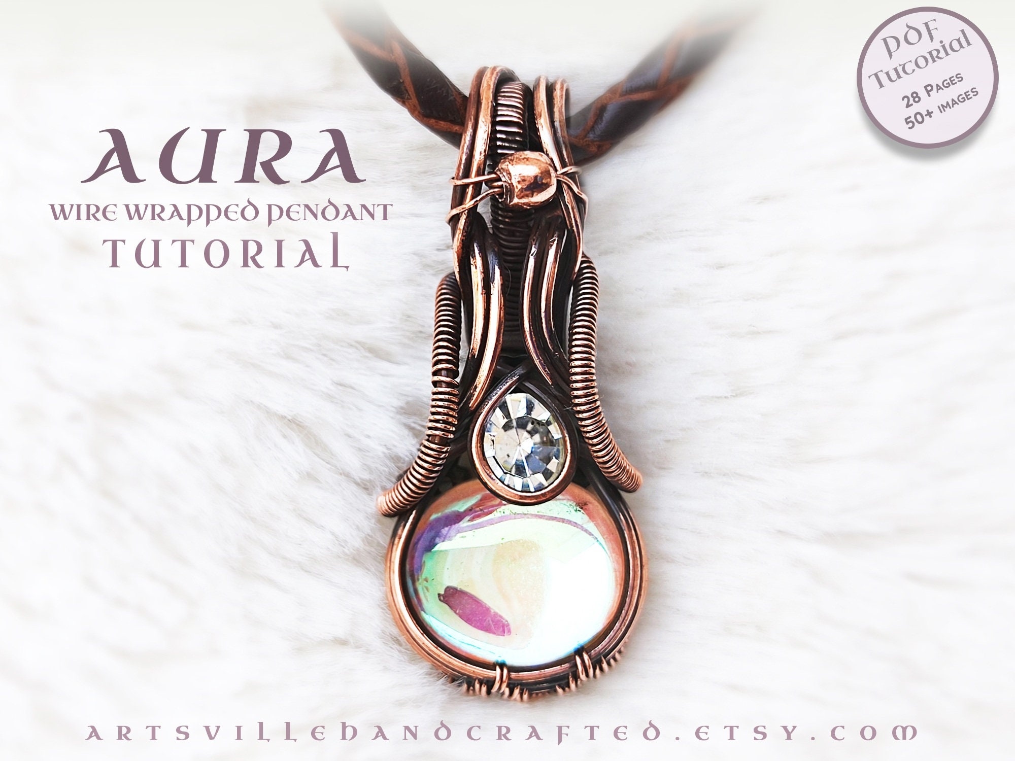 Aura: Wire Wrap Tutorial, Wire Wrapping Jewelry Tutorial, Wire Pendant ...