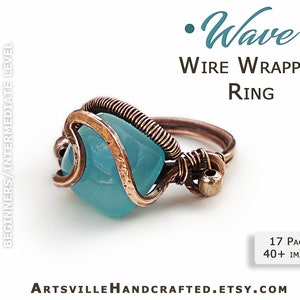 Wire Ring Tutorial, Wave Ring Tutorial, Summer Jewelry DIY, Wire Jewelry Tutorial, Wire Wrapping Tutorial, Wire Wrap Tutorial, Wire Tutorial image 2