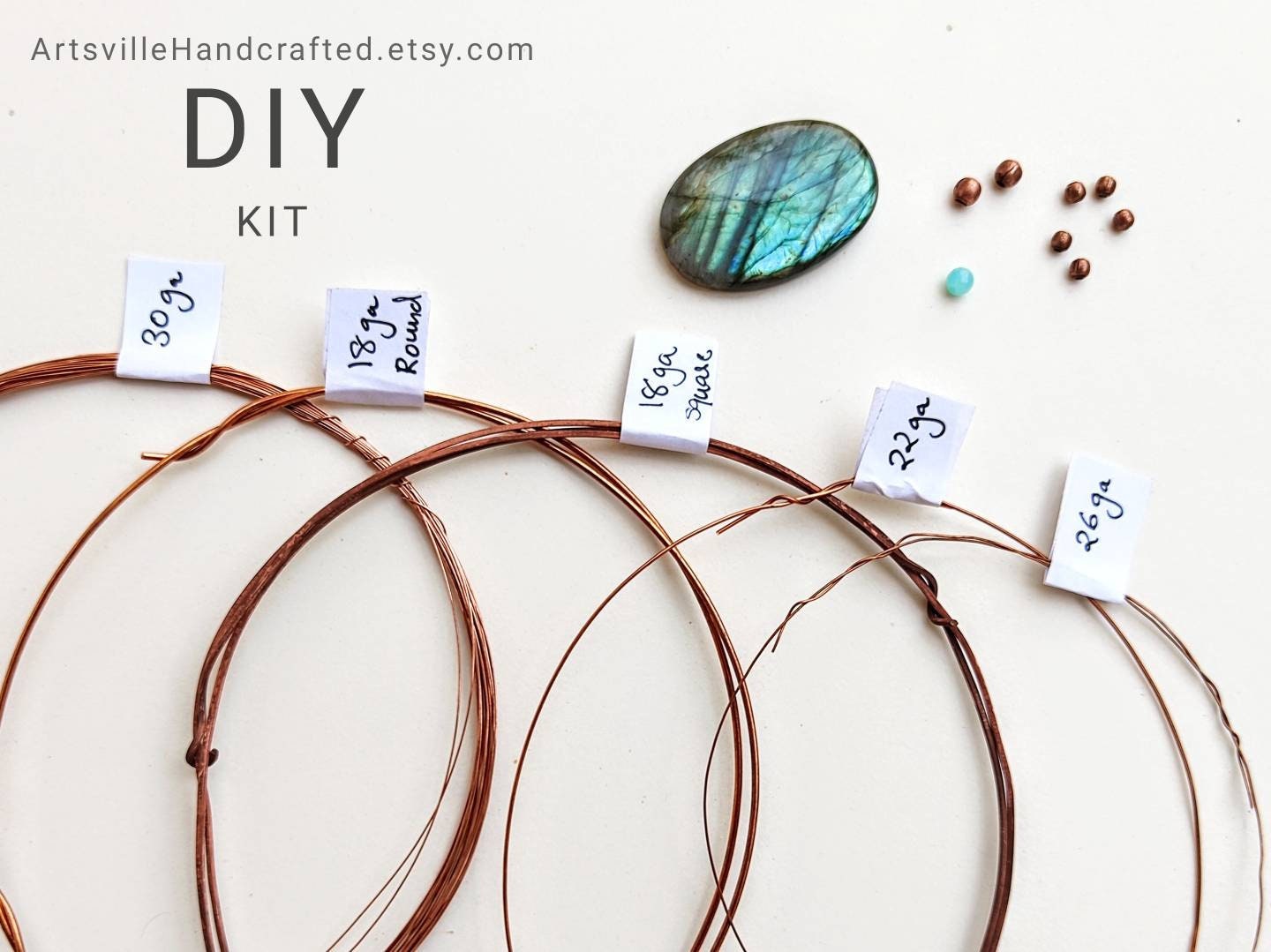 FUll DIY Kit Wire Wrapping Kit Jewelry Making Kit Craft Etsy