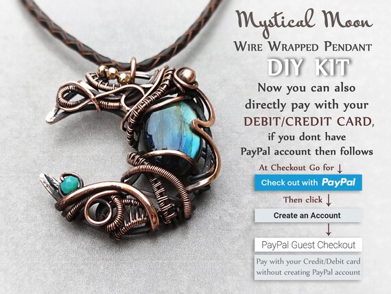 Full Wire Wrapping DIY Kit, Jewelry Making Kit, DIY Kits for Adults, Craft  Kits for Adults, Wire Wrap Pendant Tutorial Kit, DIY Jewelry Kit 