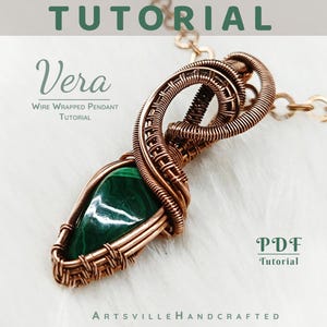 Beginner's Wire Wrapped Pendant Tutorial available as an instant PDF download. Step-by-step instructions and clear visuals guide you through creating elegant wire-wrapped pendants. This tutorial covers essential wire wrapping techniques, tools, and materials, making it perfect for those new to jewelry making. Start crafting your own unique pendants with this easy-to-follow digital resource.