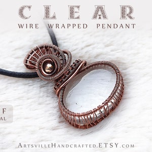 Clear: Wire Wrap Pendant Tutorial for Transparent Cabochons, DIY Wire Wrapped Pendant, Wire Wrapping Tutorial, Wire Wrap Jewelry Tutorial