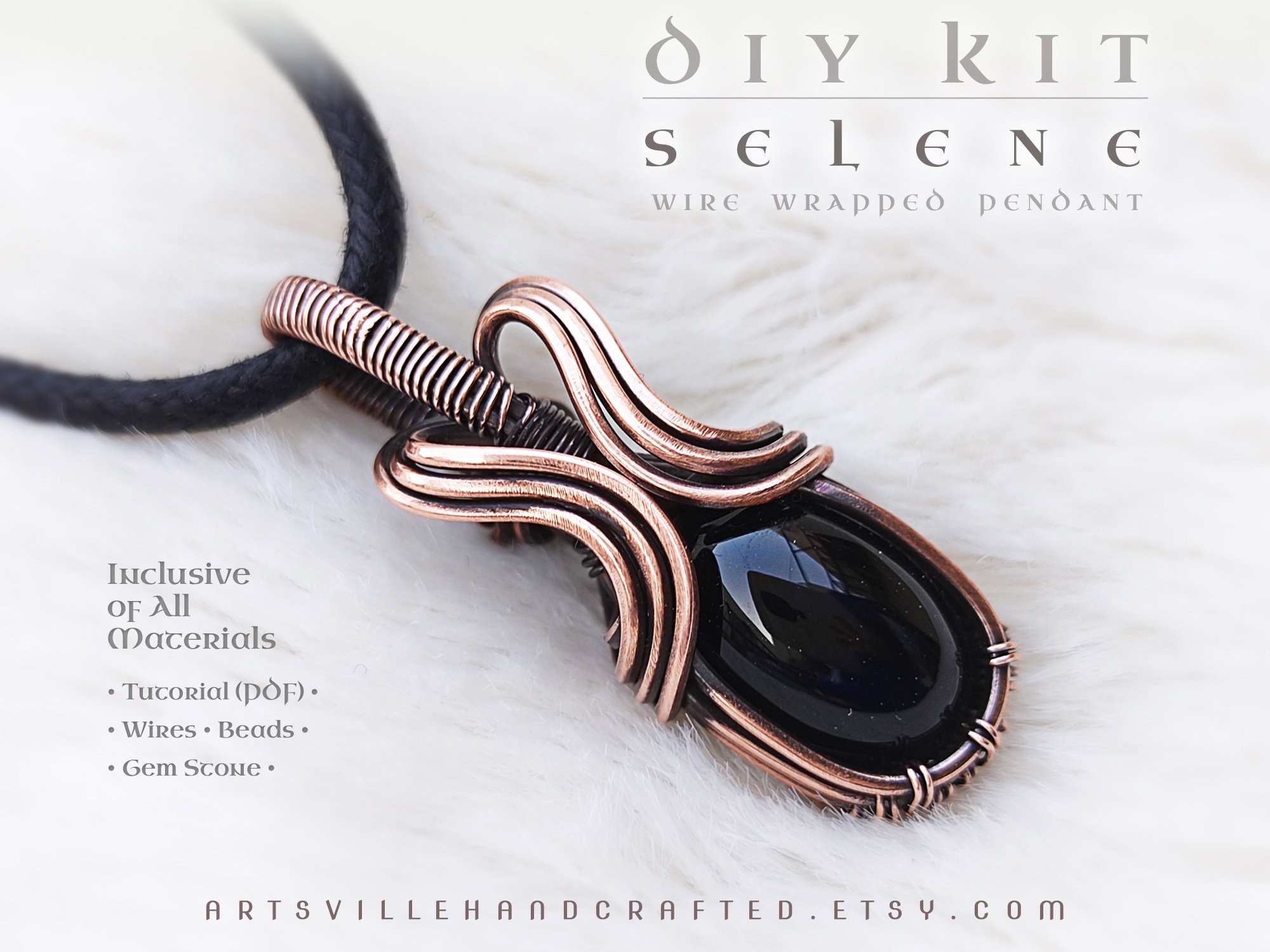 DIY Jewelry Making Kit with Tutorial : Beginner Wire Wrapping Kit, DIY Craft Kits for Adults, DIY Kits for Women, Gifts for Her Under 20