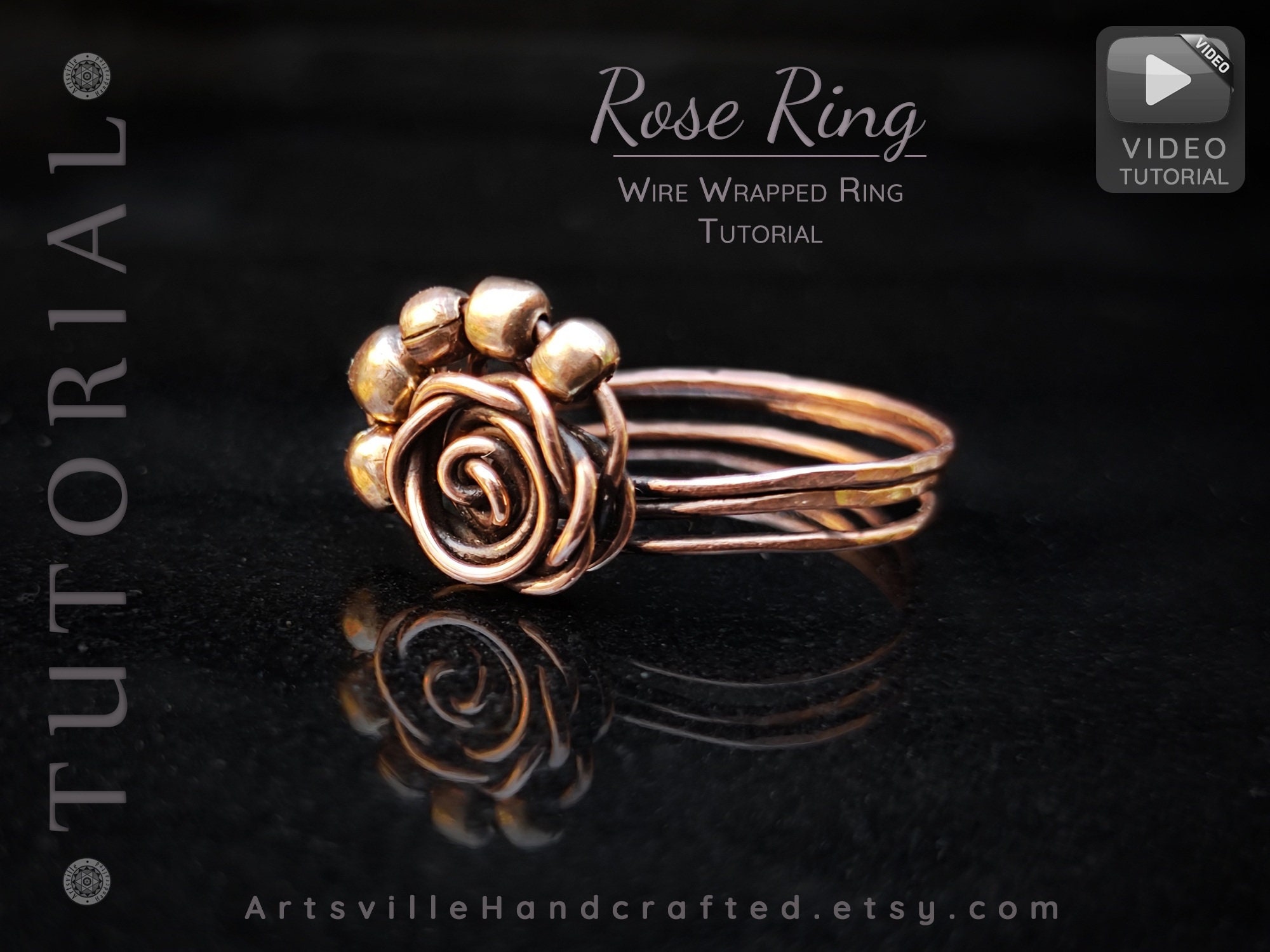 Wire Rose Ring Singapore