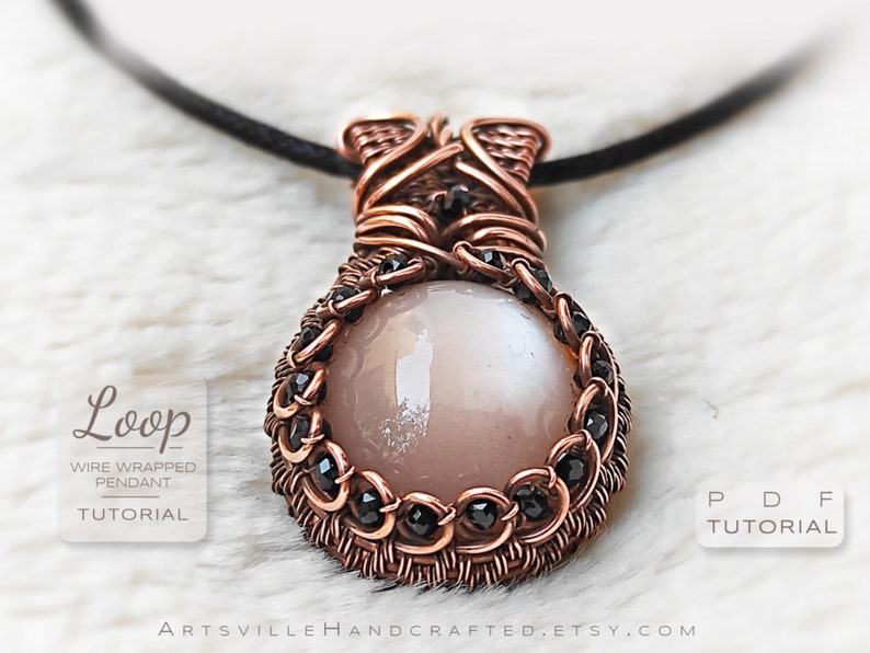 Create wire wrap pendants, learn wire wrapping, wire wrap tutorial, PDF tutorial, instructions for beginners