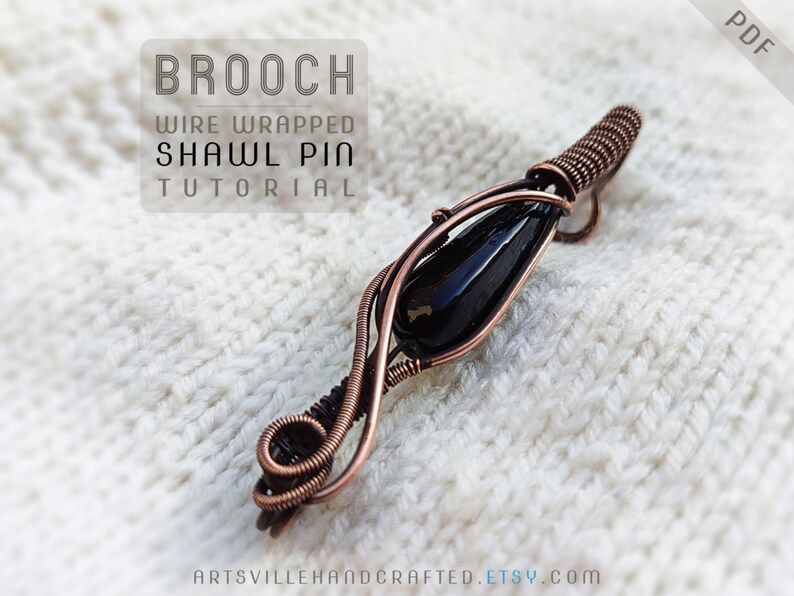 Learn to create a stunning wire wrap shawl pin with this step-by-step tutorial. Perfect for beginners and advanced crafters, this DIY guide teaches essential wire wrapping techniques to craft an elegant, handmade brooch. Ideal for adding a unique touch to scarves, shawls, and cardigans, this wire wrap tutorial is a must-have for jewelry makers. Download the PDF today and start creating your own handmade wire jewelry accessories.
