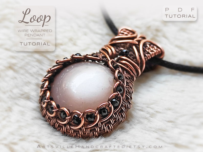 Step-by-step wire wrapping guide, Create wire jewelry, PDF tutorial download, wire wrap Beginner wire wrap pendant tutorial, Instant PDF download with detailed instructions Learn to make wire jewelry, Step-by-step pdf tutorial Wire art tutorials Wire
