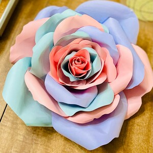 Large Paper Multicolor Rose