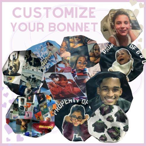 CUSTOM bonnets CHOOSE ANY bonnet of your choice with this option.  Simply tell us in the notes .