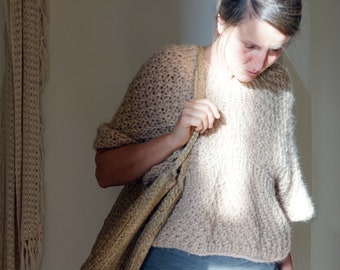 chunky knit cardigan