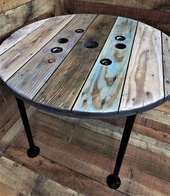 Spool cheap side table