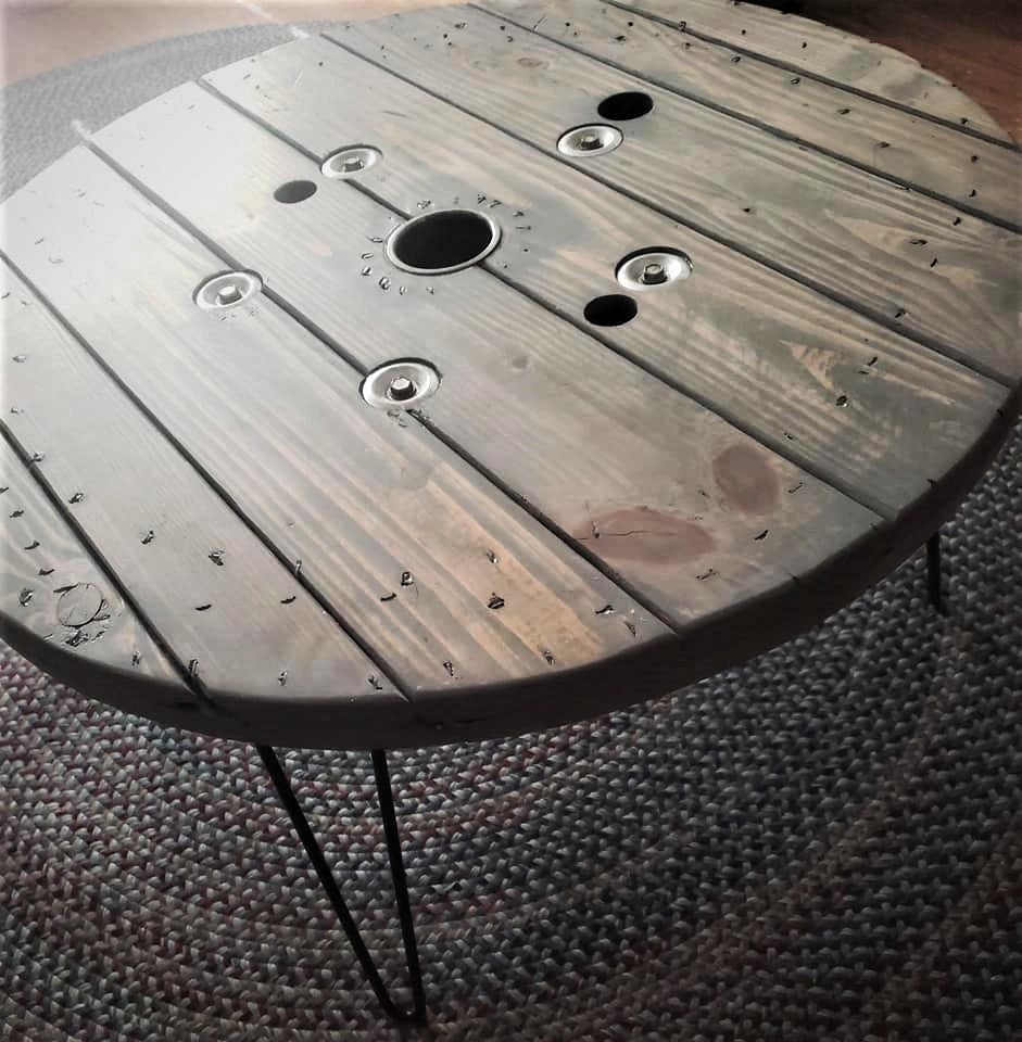 Tables - Midwest Wooderness  Farmhouse Wood Spool Tables & Clocks