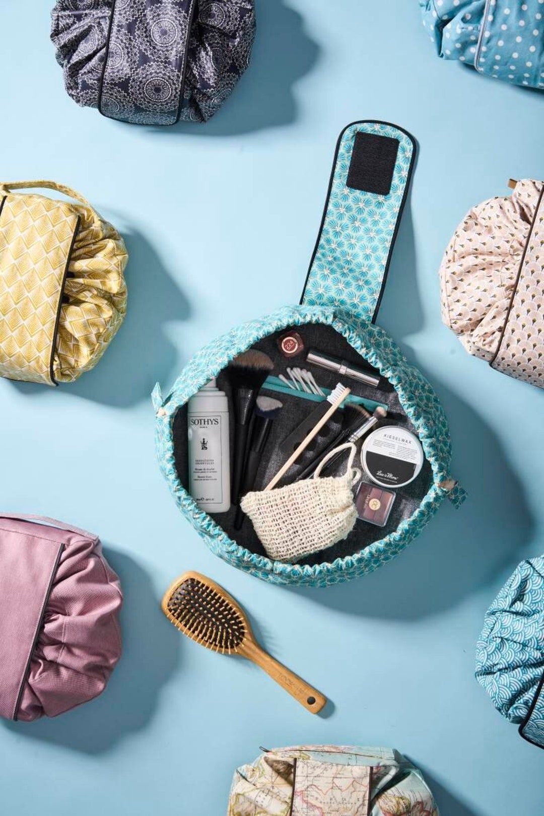 Cremallera Neceser De Tela Redondo Neceser Estuche Redondo Lunares