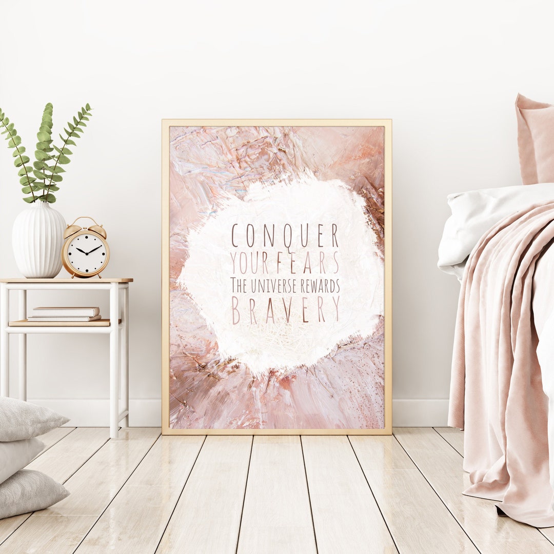 Inspirational Wall Art for Women Quote Print Blush for - Etsy