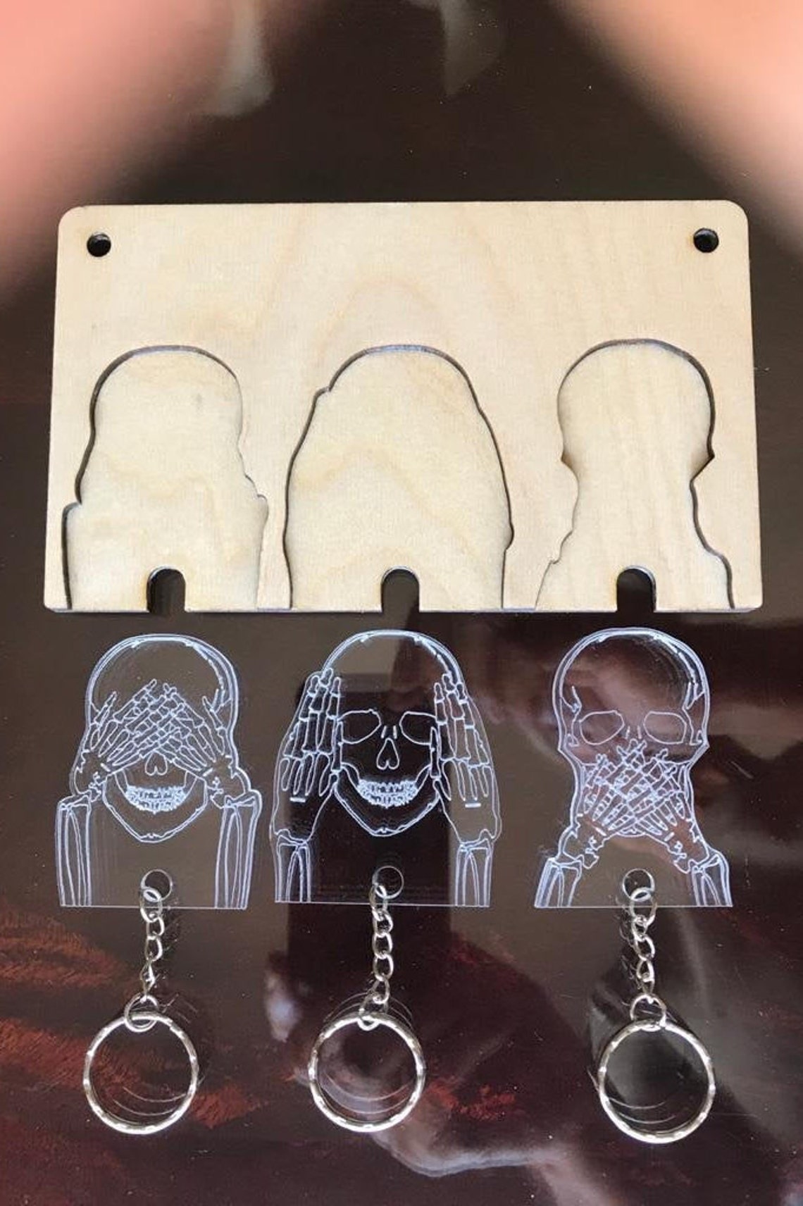 mardi gras mask keychain