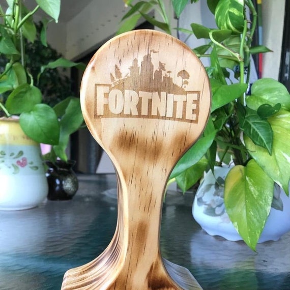 Personalized Wood Headphone Stand Rustic Customized Gaming