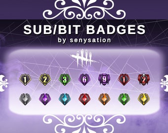 Dead by Daylight Killer Rank Sub / Bit Badges for Twitch