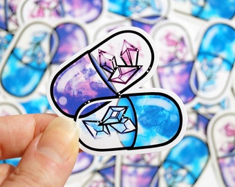 Crystal Pills Stickers