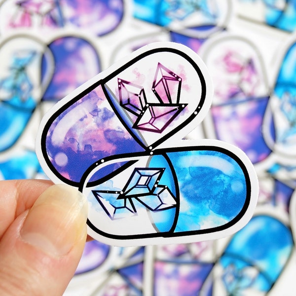 Kristall Pillen Sticker
