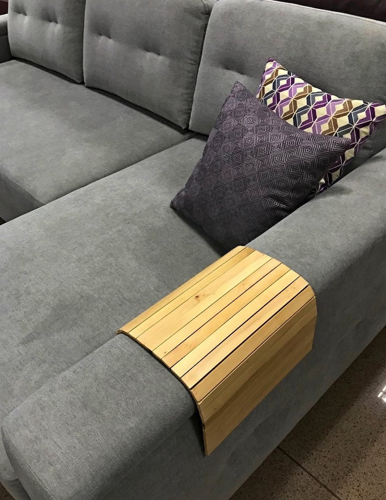 Sofa Tray Table Sofa Arm Tray Armrest Tray Sofa Arm Table Etsy