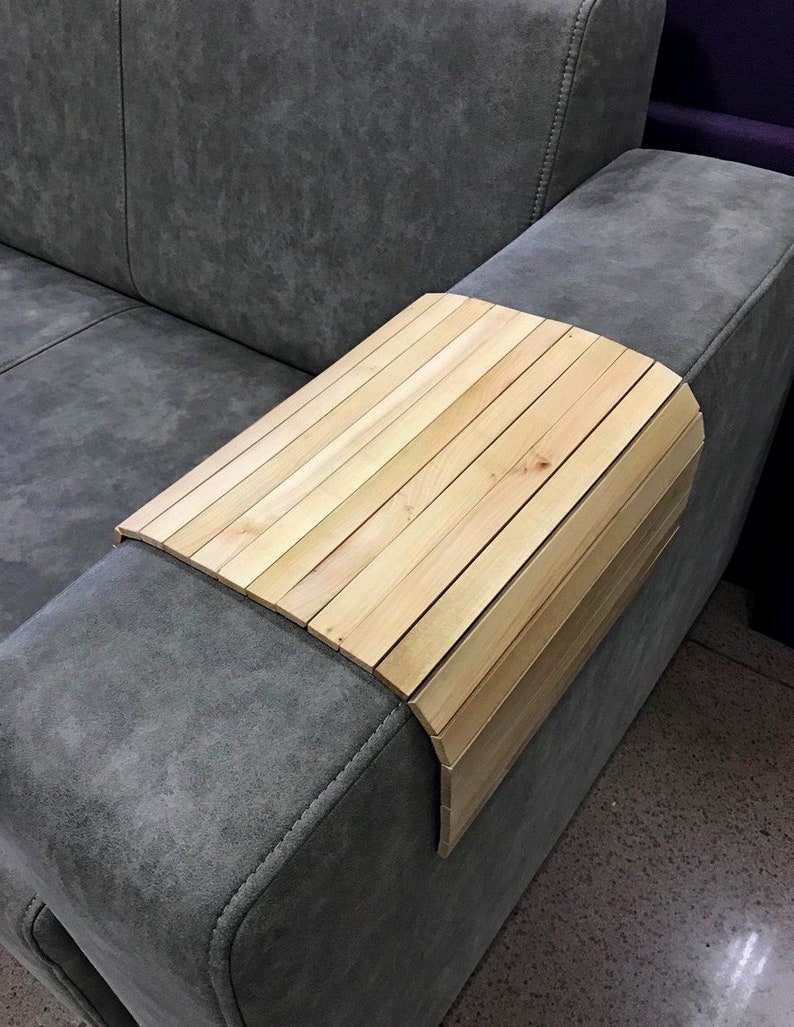 Sofa Tray Table Sofa Arm Tray Armrest Tray Sofa Arm Table Etsy