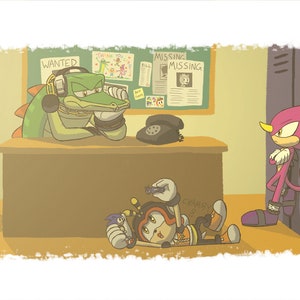 Chaotix Detective Agency - Sonic the Hedgehog art print
