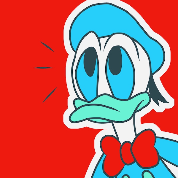 Wak - Donald Duck art print