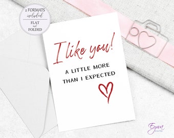 Printable Valentines Day or Anniversary Card for Wife or Husband Sarcastic Birthday Card For Boyfriend or Girlfriend