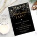 Black and Gold Gift Tag Template Printable Glam Christmas Tags - Etsy