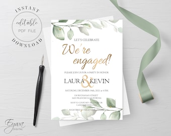 Engagement Party Invitation Etsy Engagement Party Invitation Etsy