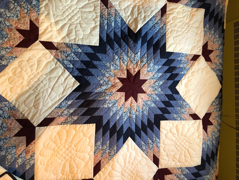 King Size Handmade Amish Quilt Etsy