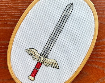 Laios's Sword Kensuke Delicious in Dungeon Cross Stitch Pattern PDF