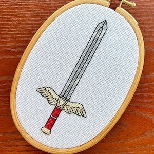 Laios's Sword Kensuke Delicious in Dungeon Cross Stitch Pattern PDF