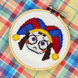 Pomni Cross Stitch Pattern PDF