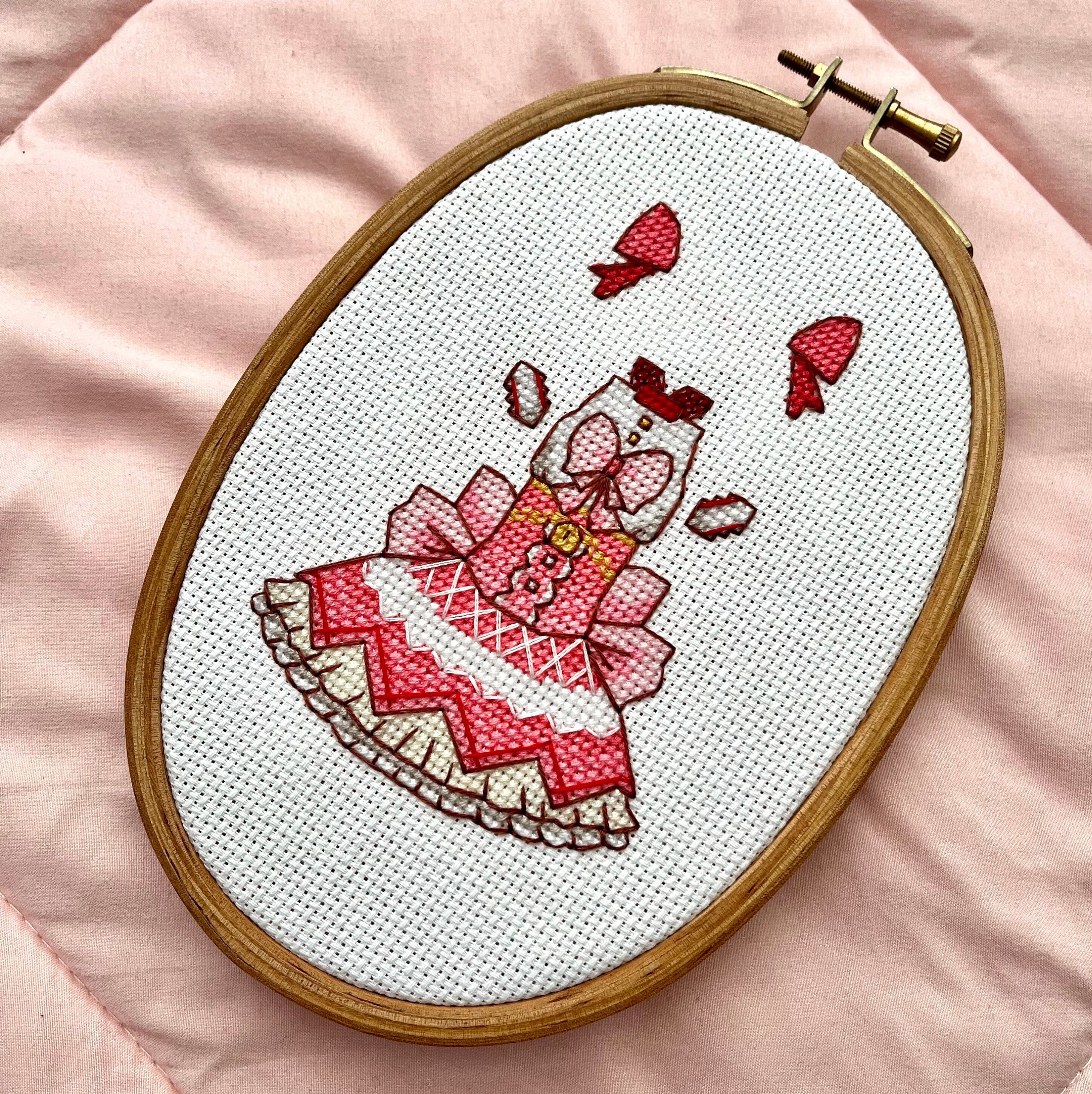 Madoka Kaname: Walpurgisnacht Rising Ver. PDF Cross Stitch Pattern