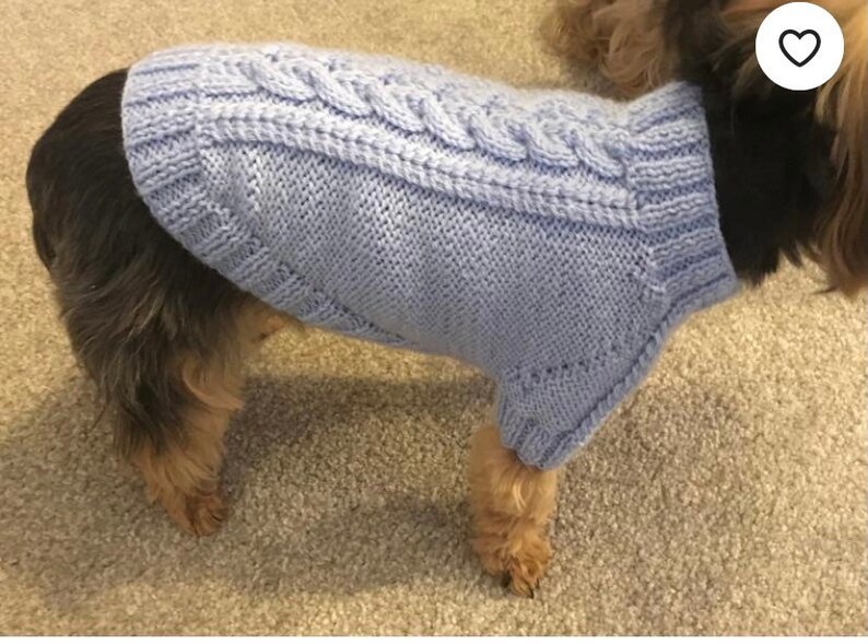 Dog Jumper Hand Knitted Dog Jumper Puppy Jumper Pet Etsy