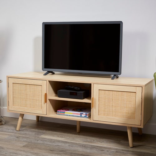 Modern Black Television TV Entertainment Unit Living Etsy UK