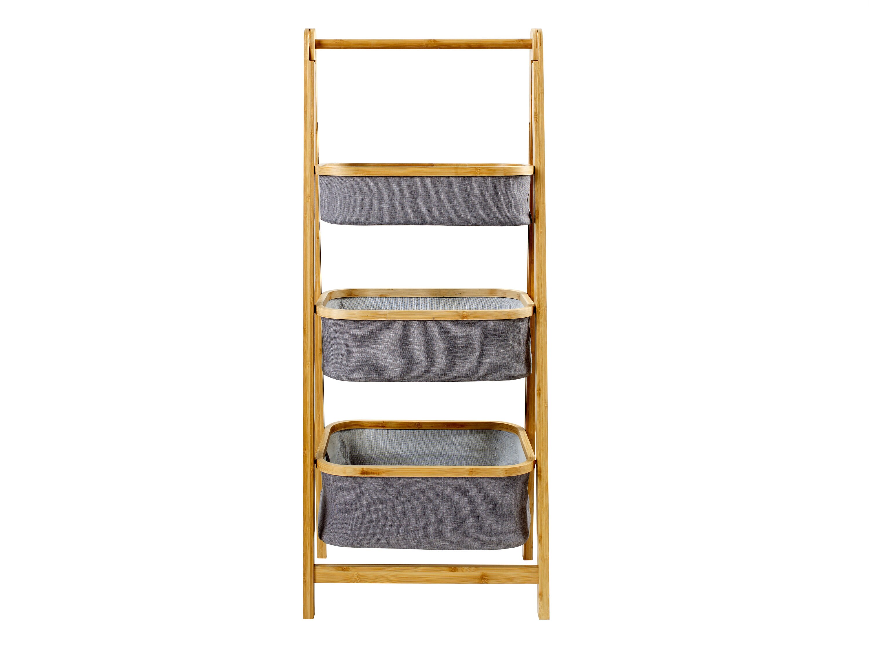 Bamboo 3 Tier Grey Storage Unit Bathroom Accessories Storage Etsy UK