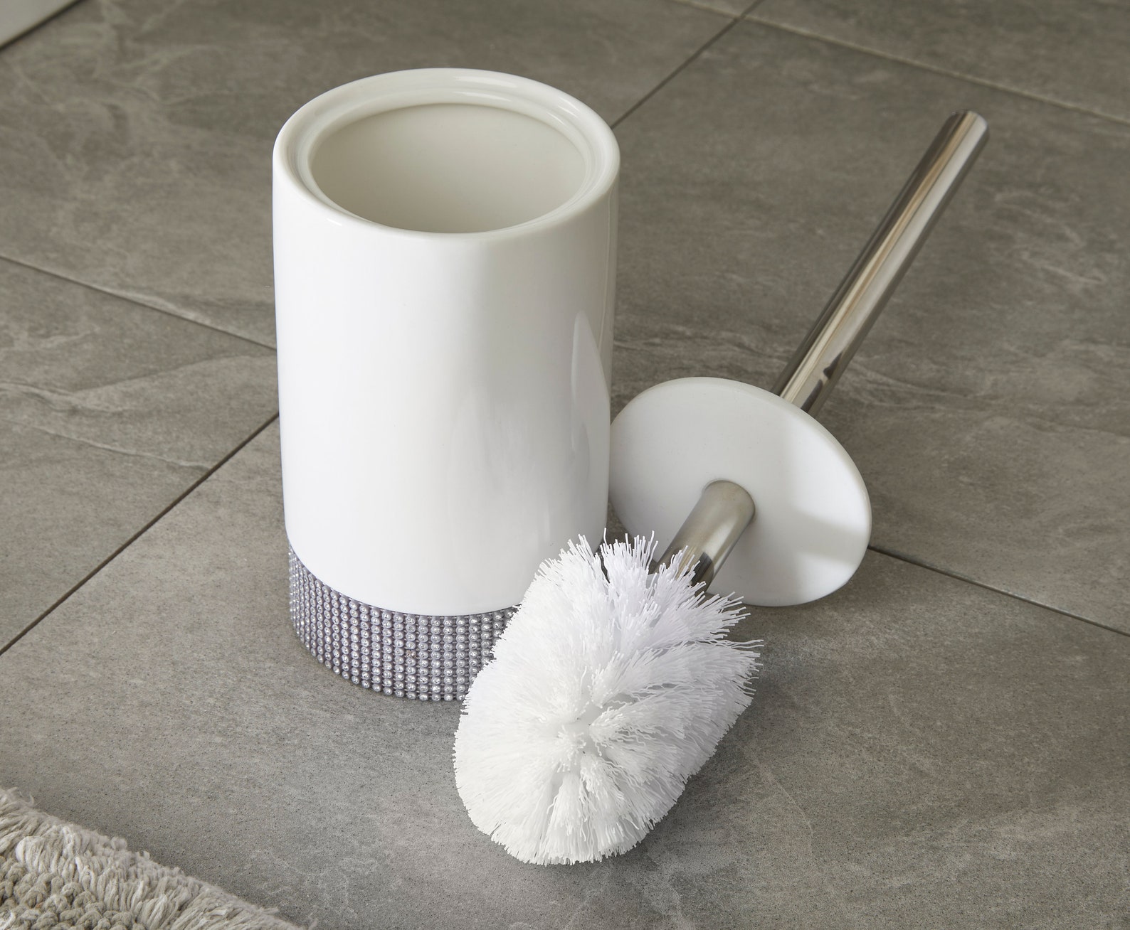 Sparkle Bathroom Ceramic Toilet Brush Holder Accessories Decor Etsy UK