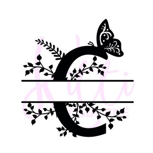Letter C, SVG Monogram Alphabet, Paper Cut Template - Etsy